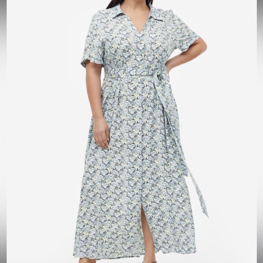 H&M Tie Belt Shirt Dress - Size 3X